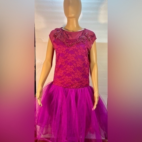 WEISSMANS DANCE COSTUME, BALLET RECITAL PINK,RED AND PURPLE SIZE YOUTH XL - Picture 1 of 6